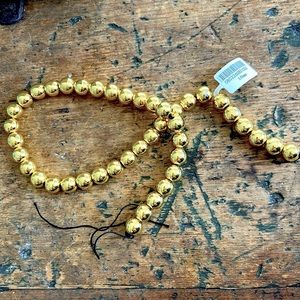 NWT 10mm Semi Precious Gold Hematite Beads